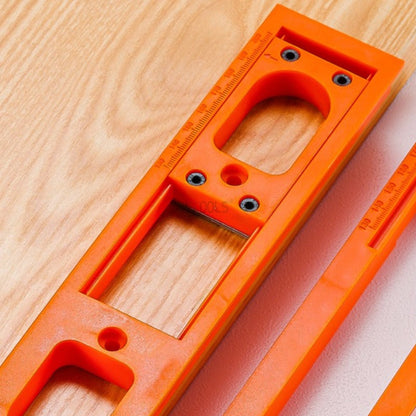 Professional Carpenter Slotting Template – Precision 3D Concealed Hinge Installation Tool for Wooden Doors and Frame Projects