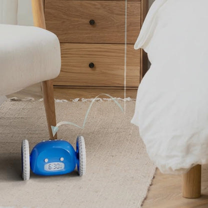 Run Away Alarm Clock - Rolling Clock for Heavy Sleepers, Kids, Teens and Adults Who Oversleep