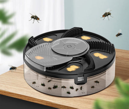 USB Electric Pest Catcher - Quiet Flytrap with Removable Tray for Kitchen or Home Use, Washable & Effective Bug Control Tool