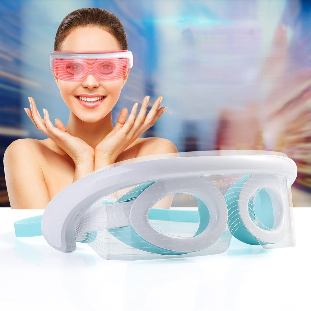 LED Photo Rejuvenation Eye & Face Mask Set – Multi-Functional Eye Wave Massager with Vibration Therapy for Skincare, Relaxation & Beauty Routines