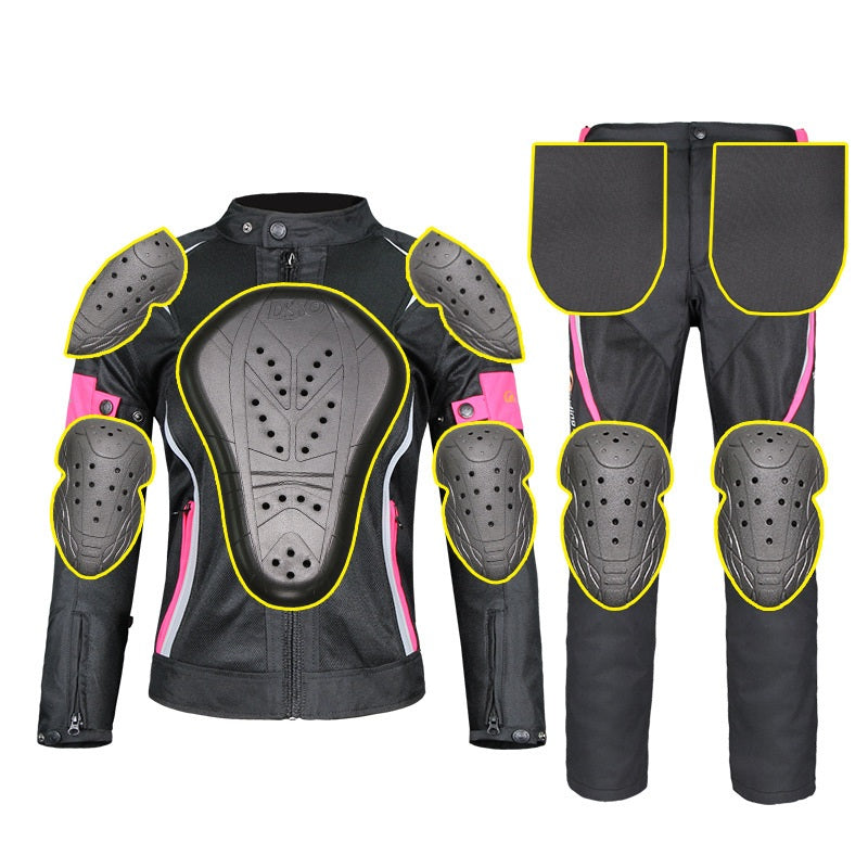 Women’s Waterproof Motorcycle Jacket & Moto Pants Set – Breathable Mesh Protective Gear for Touring, Riding & Racing, Stylish & Durable Motorbike Clothing