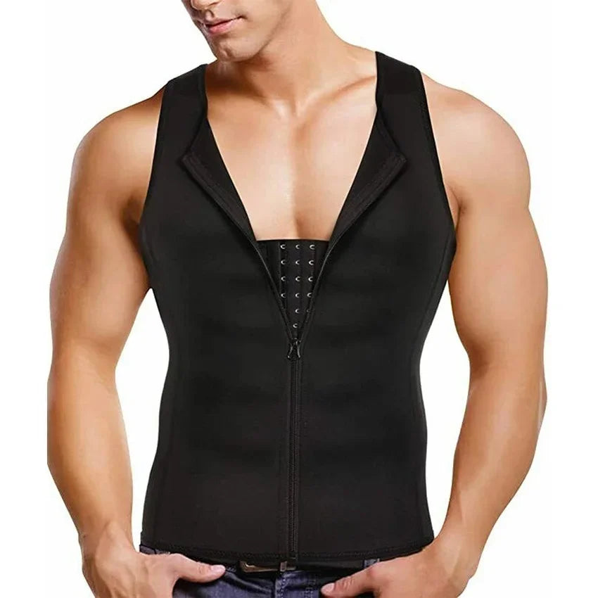 Men's Compression Shapewear Vest - Slimming Waist Trainer Top for Body Sculpting, Support and Everyday Confidence