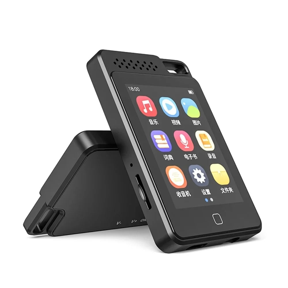Bluetooth MP3 Music Player – Full Touch Screen HiFi Walkman with Built-In Storage, FM Radio and Portable Audio Playback