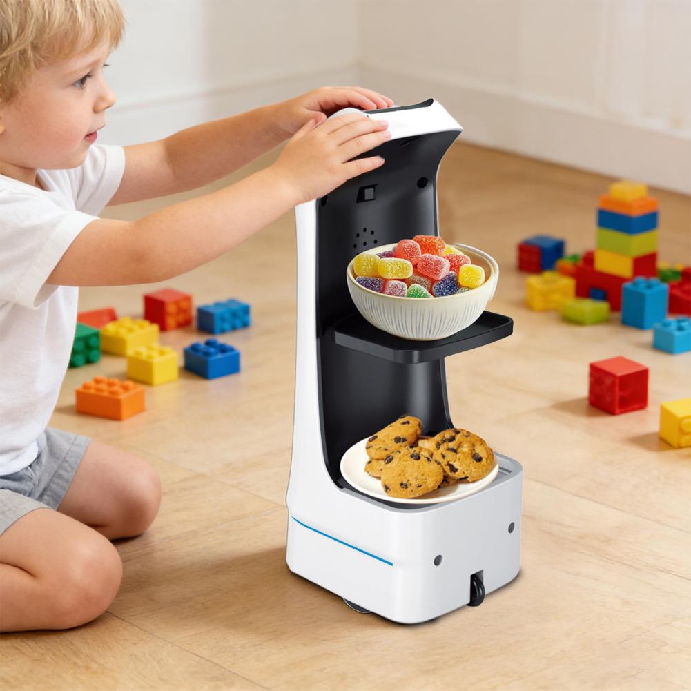 Remote-Controlled Food Delivery Robot Toy – Electric Transport Car for Carrying Small Items, Interactive Games and Funny Birthday Surprise Gifts