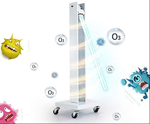High-Power UV Disinfection Lamp – Mobile Germicidal Ozone Sterilization Light for Offices, Factories, Schools and Large Indoor Sanitizing Applications