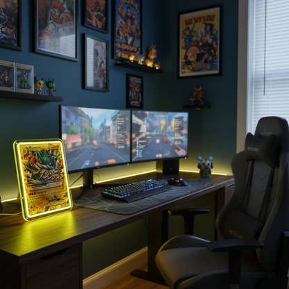 Furious Fists Neon Sign – Anime Acrylic LED Light for Kids Birthdays, Bedrooms, Game Rooms and Fun Collectible Wall Decor