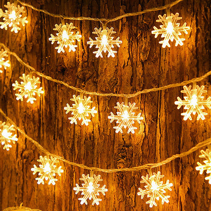 LED Twinkling Fairy String Lights – Star Ambient Lighting Strips for Room, Balcony, Garden, and Outdoor Christmas Decorations with Warm Festive Glow