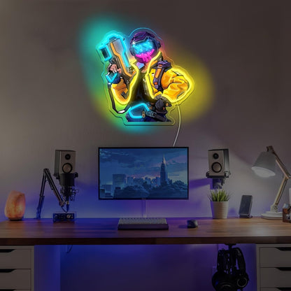 Joker Gamer Neon Sign – USB Anime LED Wall Light for Gaming Rooms, Bars, Garages and Bedrooms with Bold Character-Inspired Decor