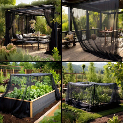 Outdoor Garden Protection Net – Mosquito, Bird and Insect Barrier Mesh for Patios, Plants, Seasonal Decor and Holiday Outdoor Displays