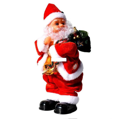 Electric Singing Dancing Santa Doll – Funny Musical Shaking Christmas Toy with Moving Head and Feet, Perfect Holiday Ornament and Gift for Kids & Family
