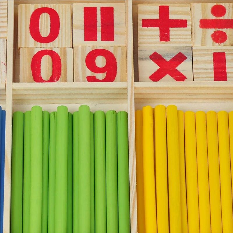 Kindergarten Counting Sticks – Educational Math Learning Toy for Children with Number Practice, Sorting, Early Arithmetic and Hands-On Classroom Activities