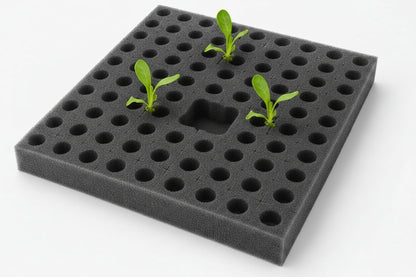 Hydroponic Grow Sponge Set – Soilless Seedling Plugs for Nursery Trays, Vegetable Propagation, Indoor Gardens and Seed Starting