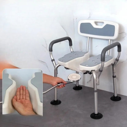 Japanese Anti-Slip Bath Stool – Foldable Shower Chair with Drainage Holes and Sturdy Support for Elderly, Pregnant and Everyday Bathroom Users