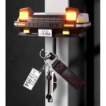 Car Headlight Key Holder Wall Decor – Creative Automotive Key Hanger for Home Entryway and Car Enthusiasts Gift