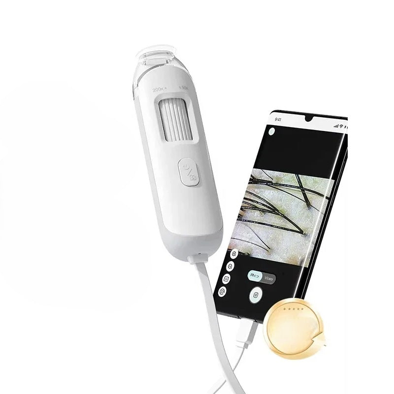 Digital Scalp Skin Analyzer Microscope – Electronic Pore Detection Camera for Hair and Skin Analysis