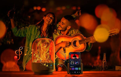 Outdoor Bluetooth Flame Speaker – IPX5 Waterproof LED Torch Speaker with Bluetooth 5.0 for Patios, Gardens, Parties and Atmospheric Gifts