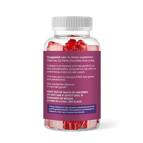 Collagen Biotin Gummy Bears – Chewable Daily Beauty Supplement with Collagen and Biotin in a Convenient, Delicious Gummy Format