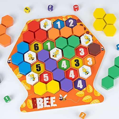 Honeycomb Building Puzzle Game – Versatile Children’s Educational Toy for Creative Construction, Pattern Learning, Problem Solving and Hands-On Family Play