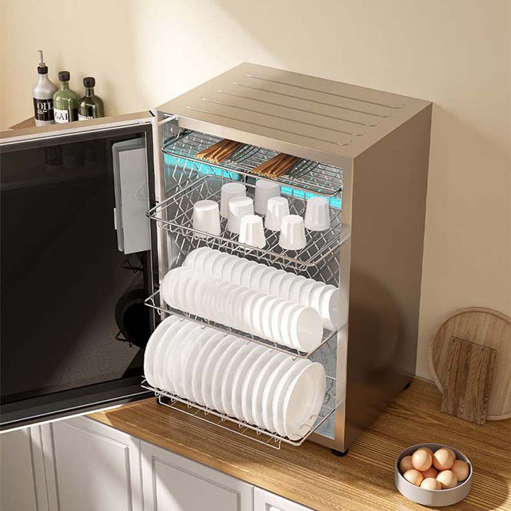 UV Dish Sterilizer Cabinet – High Temperature Tableware Disinfection Dryer for Safe Kitchen Bowls, Plates and Utensils