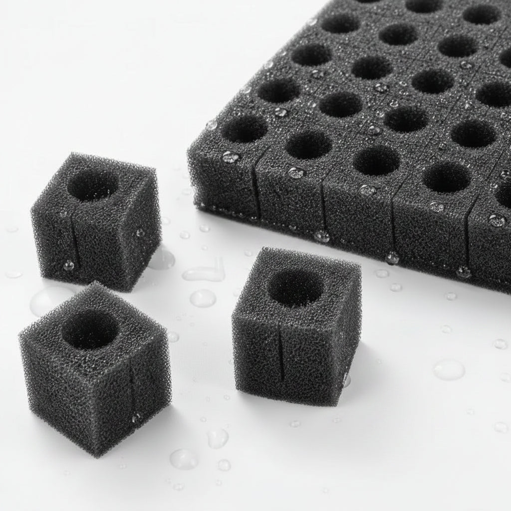 Hydroponic Grow Sponge Set – Soilless Seedling Plugs for Nursery Trays, Vegetable Propagation, Indoor Gardens and Seed Starting