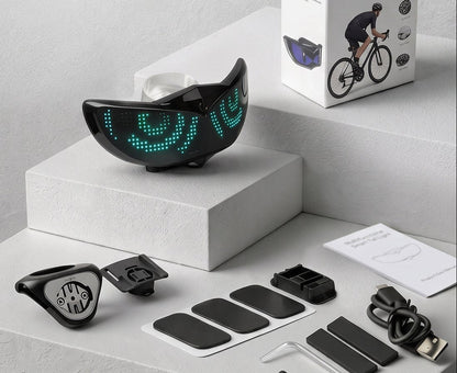 Universal Smart LED Helmet Display – Customizable Light Screen for Bicycle, Motorcycle, Scooter, Skateboard Helmets and Backpacks, Perfect for Night Visibility and Style