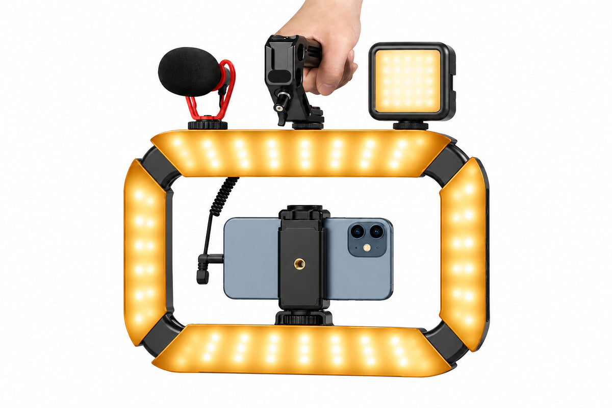 Camera Ring Light – U200 Professional LED Video Lighting Accessory for Photography, Streaming, Vlogging, Makeup and Content Creation