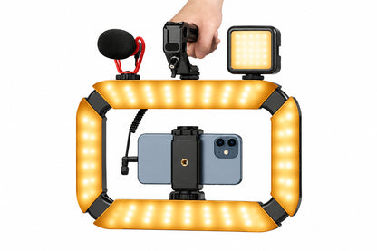 Camera Ring Light – U200 Professional LED Video Lighting Accessory for Photography, Streaming, Vlogging, Makeup and Content Creation