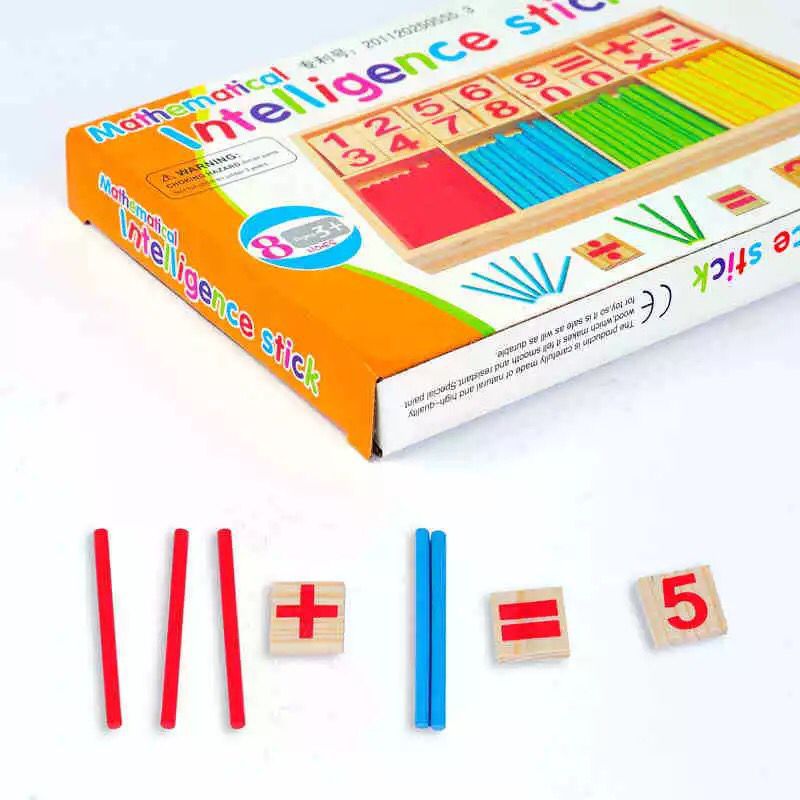 Kindergarten Counting Sticks – Educational Math Learning Toy for Children with Number Practice, Sorting, Early Arithmetic and Hands-On Classroom Activities