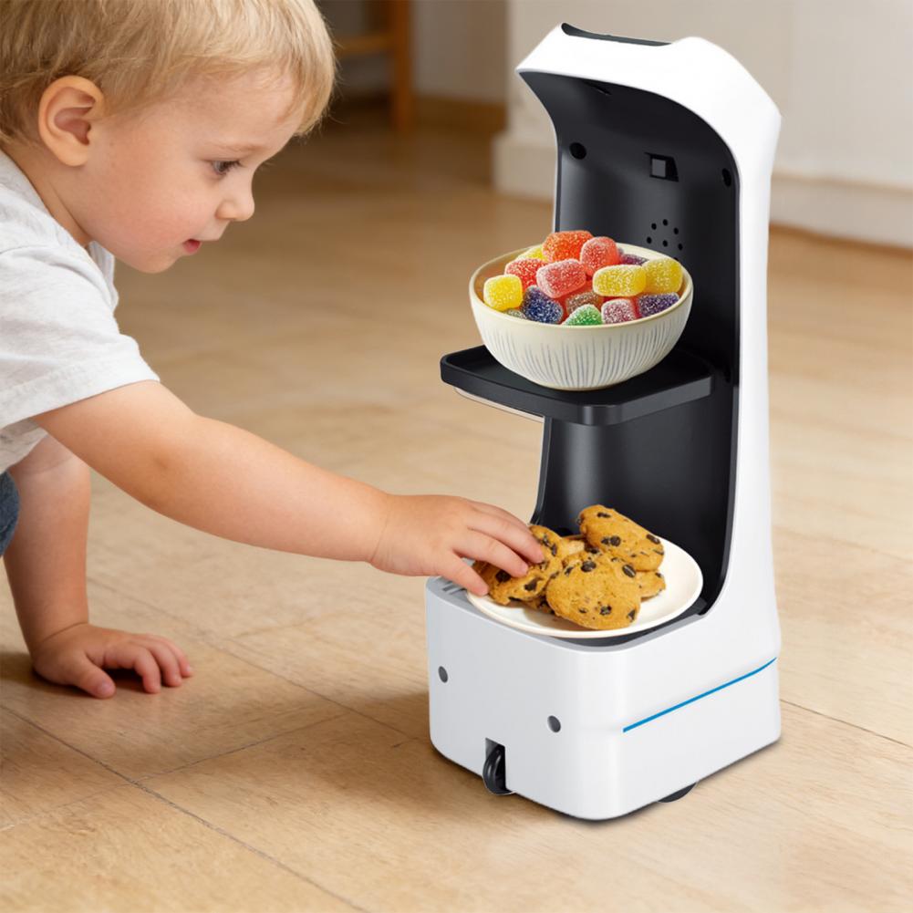 Remote-Controlled Food Delivery Robot Toy – Electric Transport Car for Carrying Small Items, Interactive Games and Funny Birthday Surprise Gifts