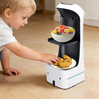 Remote-Controlled Food Delivery Robot Toy – Electric Transport Car for Carrying Small Items, Interactive Games and Funny Birthday Surprise Gifts