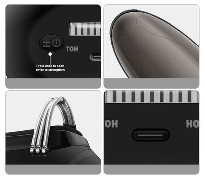 Professional Barber Vibration Massager – Cordless Handheld Heating Haircutting Tool for Neck, Head & Body Massage, USB Rechargeable Design