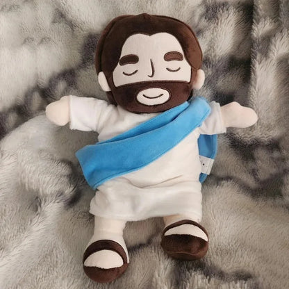 Breathing Jesus Plush Toy – Soothing Religious Stuffed Doll with Heartbeat for Church, Sunday School, Easter Gifts & Faith-Inspired Comfort