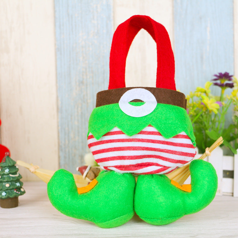 Elf Candy Gift Bags – Christmas Party Treat Sacks with Boot Design, Holiday Stocking Bags for Kids, Home Décor & New Year Celebrations