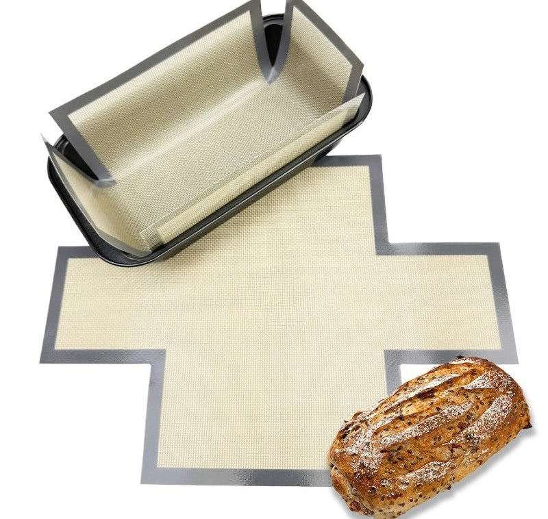 Reusable Silicone Bread Pan Liner – Nonstick Heat-Resistant Baking Mat for 9.5 x 5 Inch and 1.5LB Loaf Pans