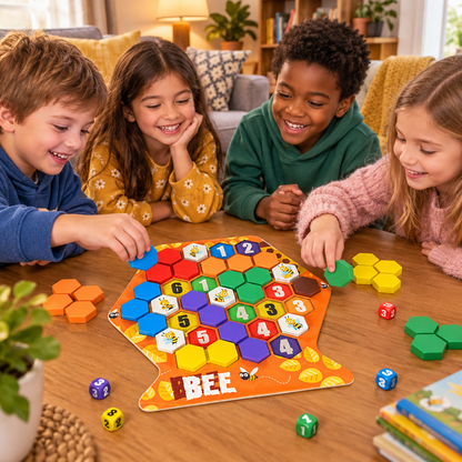 Honeycomb Building Puzzle Game – Versatile Children’s Educational Toy for Creative Construction, Pattern Learning, Problem Solving and Hands-On Family Play