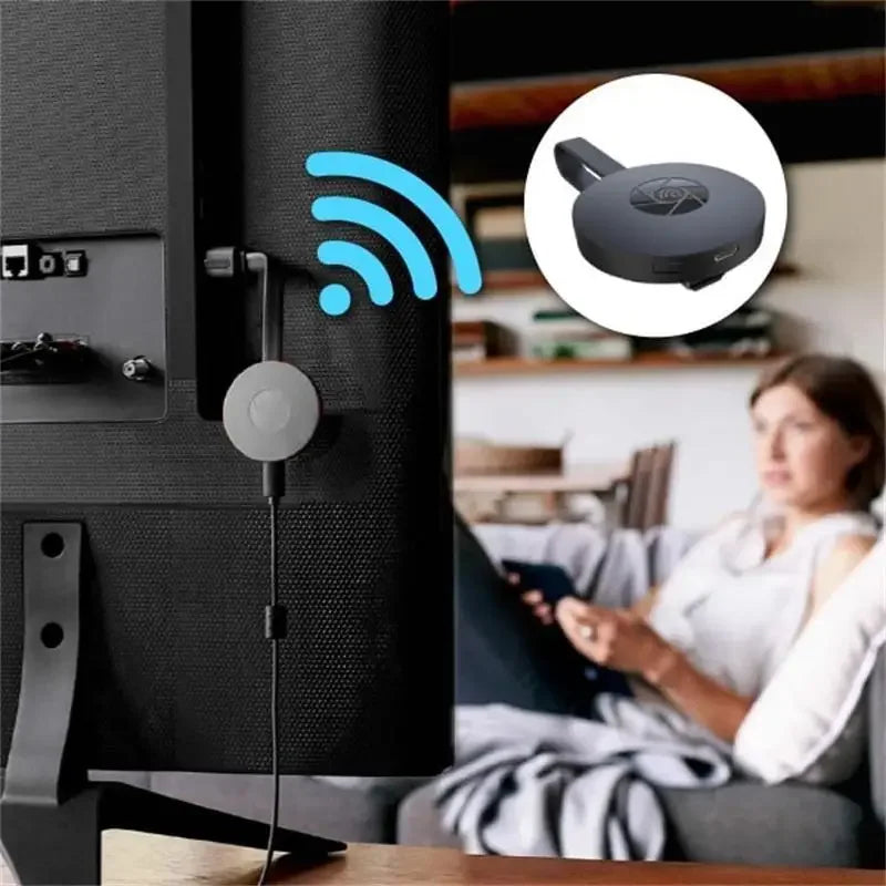 Wireless Screen Mirroring Device - WiFi HDMI Display Adapter for Smartphones, Laptops and Projectors Compatible with Android and iOS