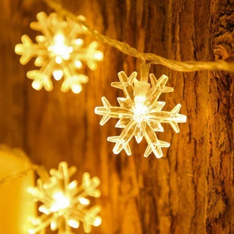 LED Twinkling Fairy String Lights – Star Ambient Lighting Strips for Room, Balcony, Garden, and Outdoor Christmas Decorations with Warm Festive Glow