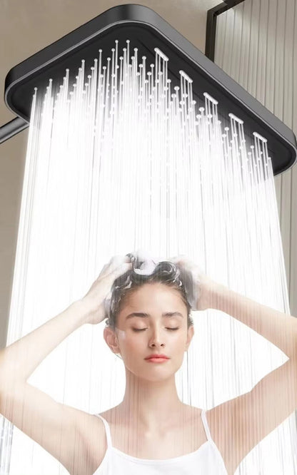 High-Pressure Rain Shower Head – 36CM Large Flow 360° Swivel Water-Saving Rainfall Shower Set