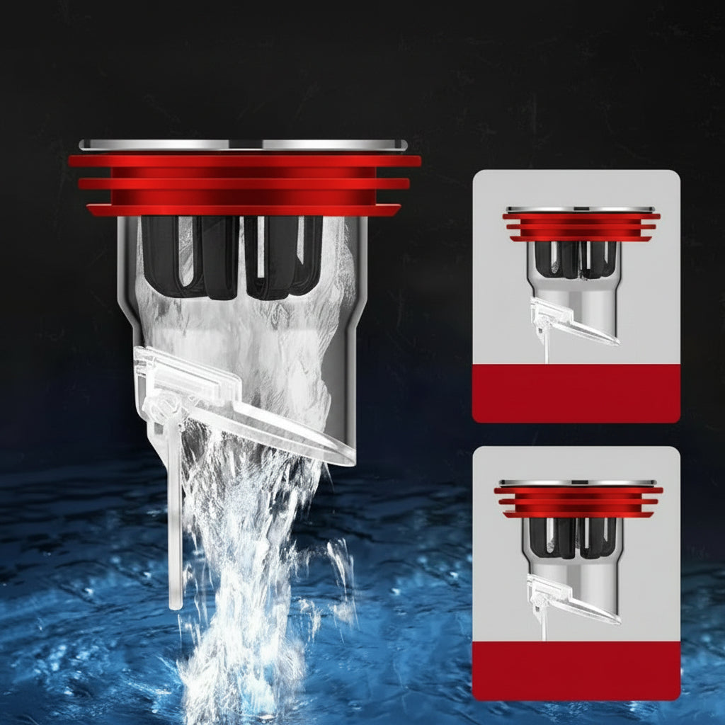 Floor Drain Backflow Preventer - Odor Proof Sewer Valve Plug for Bathroom Kitchen Toilet and Drainage Protection Solutions