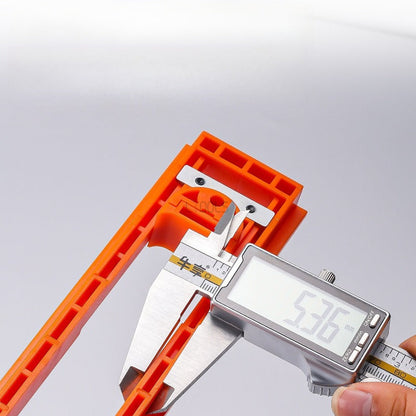Professional Carpenter Slotting Template – Precision 3D Concealed Hinge Installation Tool for Wooden Doors and Frame Projects