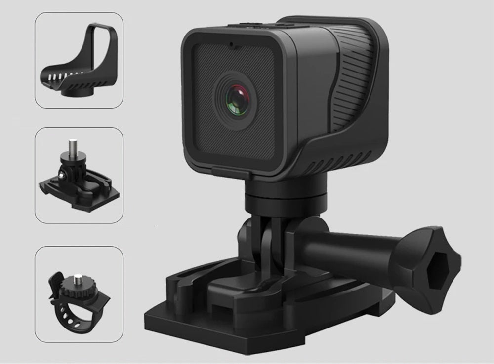 Waterproof Mini Sports Camera – 1080P Portable WiFi Hotspot Recorder for Motorcycles, Bicycles, Outdoor Adventures & Daily Travel