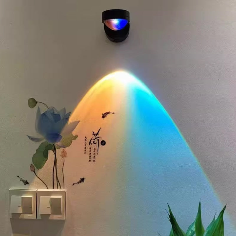 Wireless Sunset Lamp Projector – LED Ambient Night Light for Bedroom, Wall Decor and Cozy Home Lighting