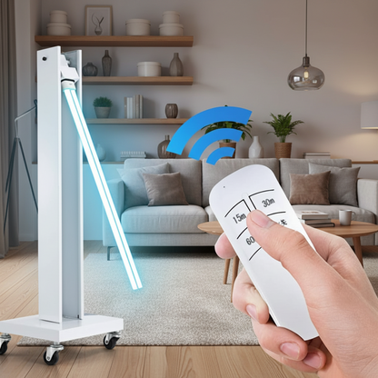 High-Power UV Disinfection Lamp – Mobile Germicidal Ozone Sterilization Light for Offices, Factories, Schools and Large Indoor Sanitizing Applications