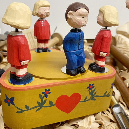 Handmade Naughty Boy Wooden Music Box – Custom High-Quality Craft Gift for Men, Valentine’s Day, Christmas, or Special Occasions Home Decor