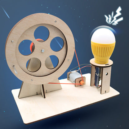 DIY Hand-Crank Generator Kit – Educational Science Experiment Model for Kids, Ideal STEM Toy for School Projects & Creative Learning