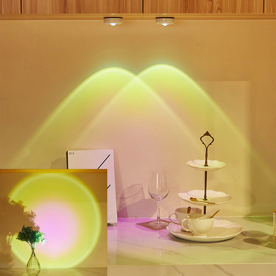 Touch Sunset Night Light – LED Ambient Cabinet Lamp for Bedrooms, Closets, Kitchens and Cozy Home Lighting