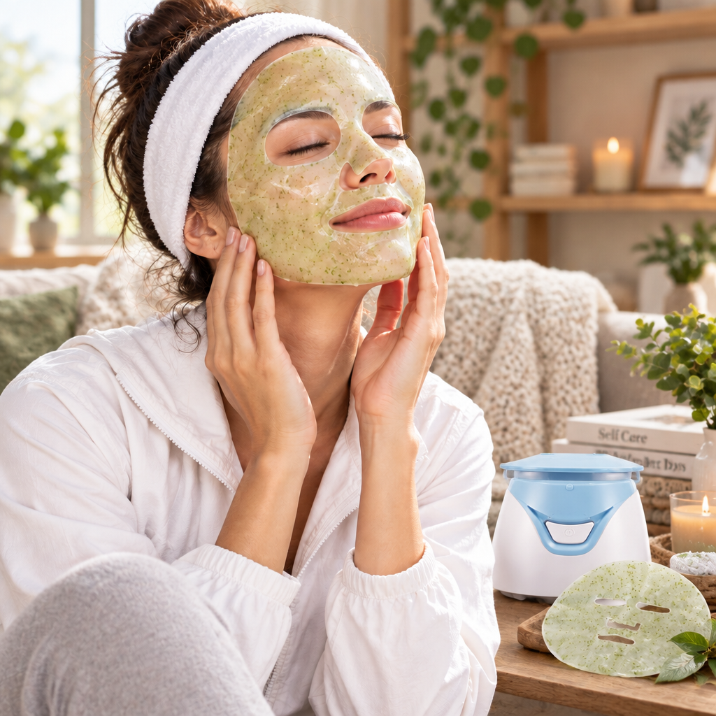 Automatic Fruit and Vegetable Mask Maker – Intelligent DIY Facial Mask Machine for Fresh At-Home Skin-Care Blends and Personalized Beauty Routines