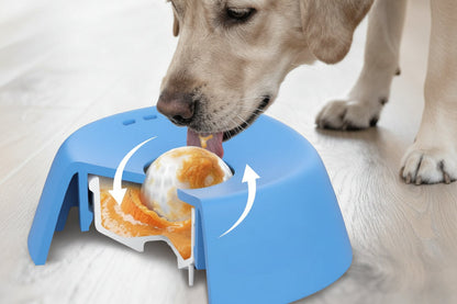 Slow Feeder Dog Bowl – Non-Slip 3/4 Cup Lick Bowl for Bone Broth, Yogurt, Frozen Treats and Healthier Mealtime Pacing