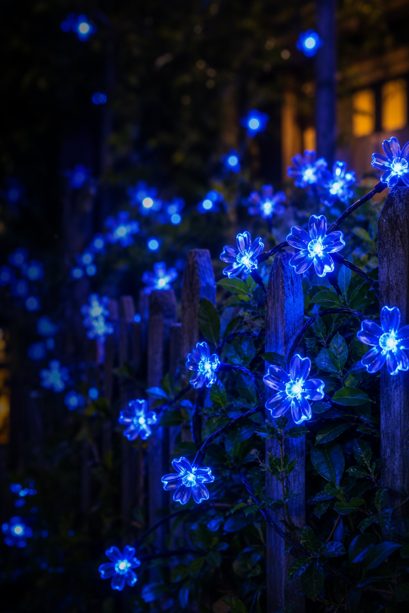 Cherry Blossom Solar String Lights – Romantic Outdoor Fairy Lighting for Gardens, Patios, Balconies, Weddings, Parties and Warm Decorative Ambience