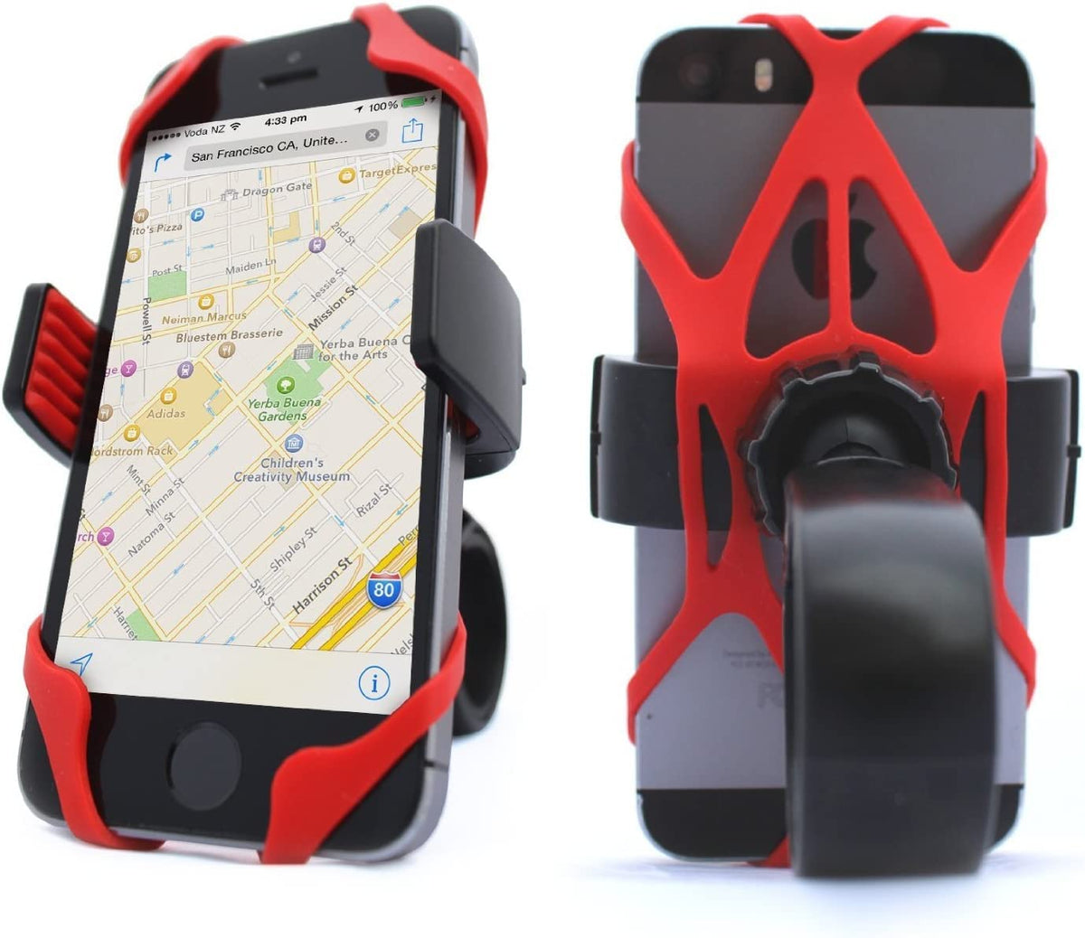 Universal Motorcycle GPS Phone Holder with USB Charging – Waterproof Handlebar Mount for Secure Navigation and Convenient Device Charging.